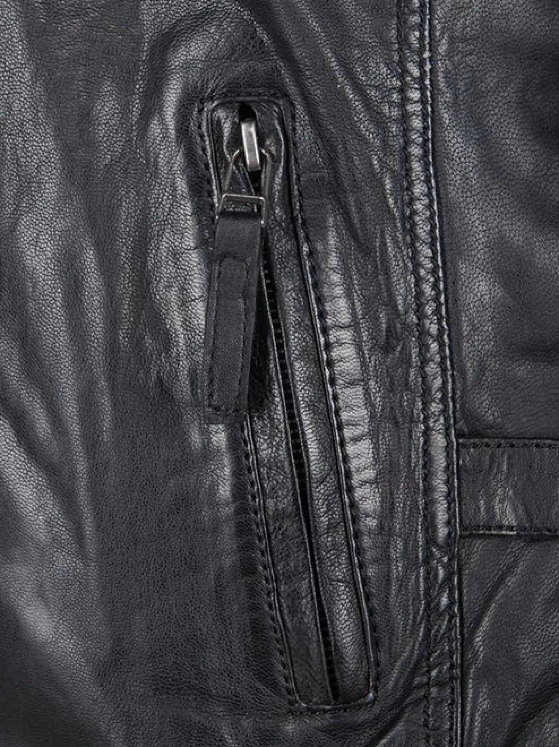 JCC Damen Lederjacke in schwarz