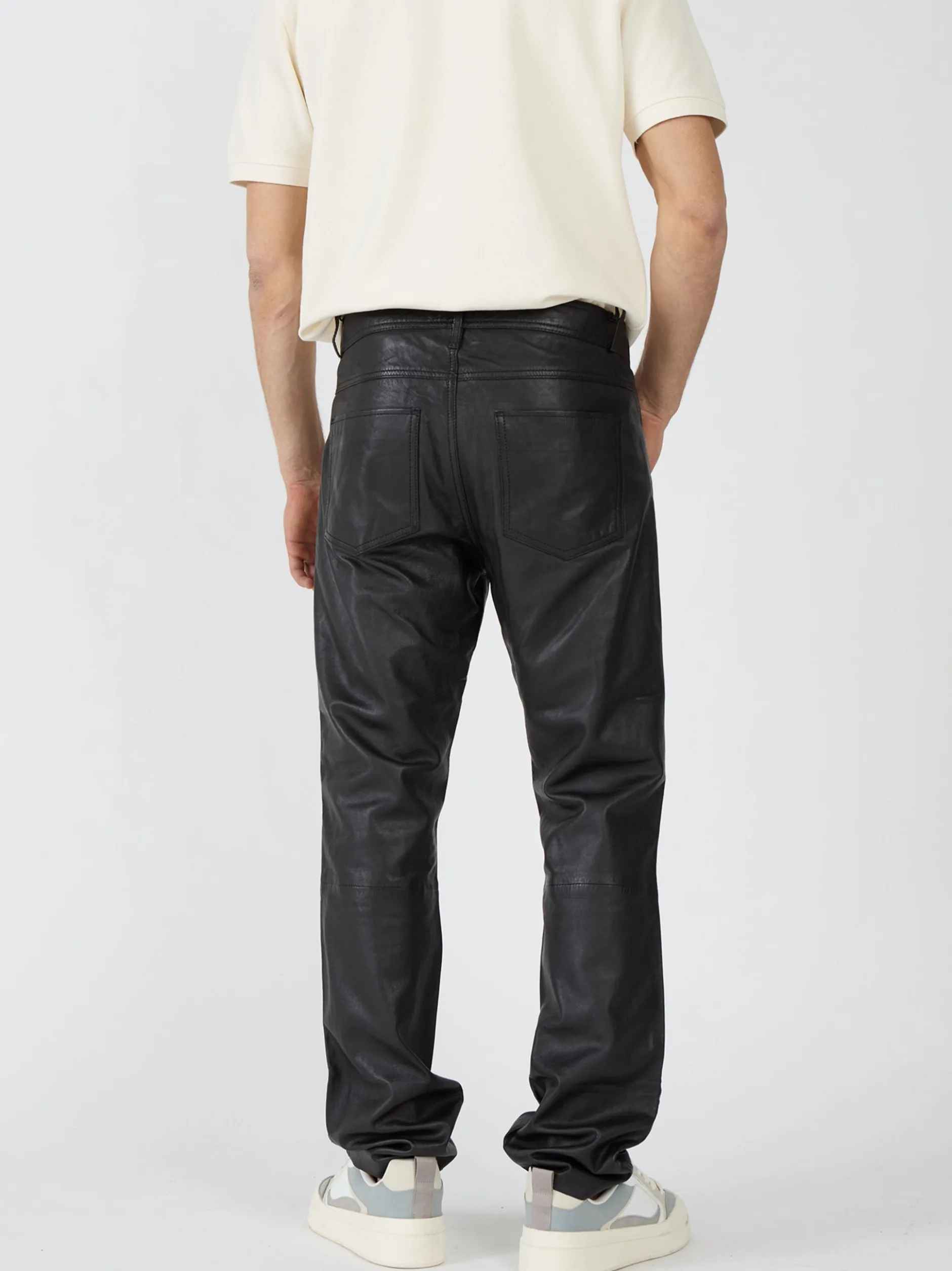 JCC Herren Lederhose in schwarz
