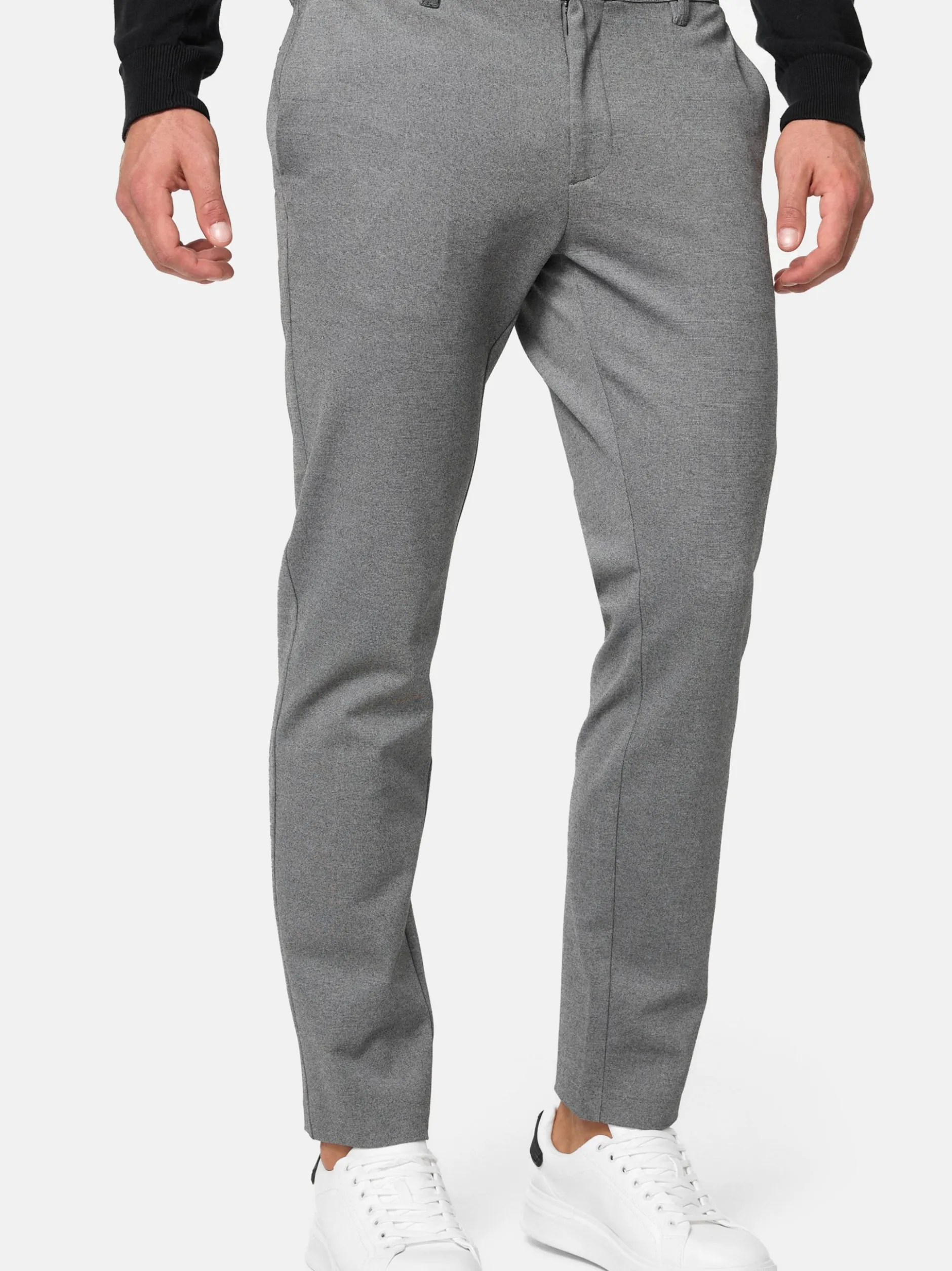 Jeff Herren Chinohose - Burch in grau