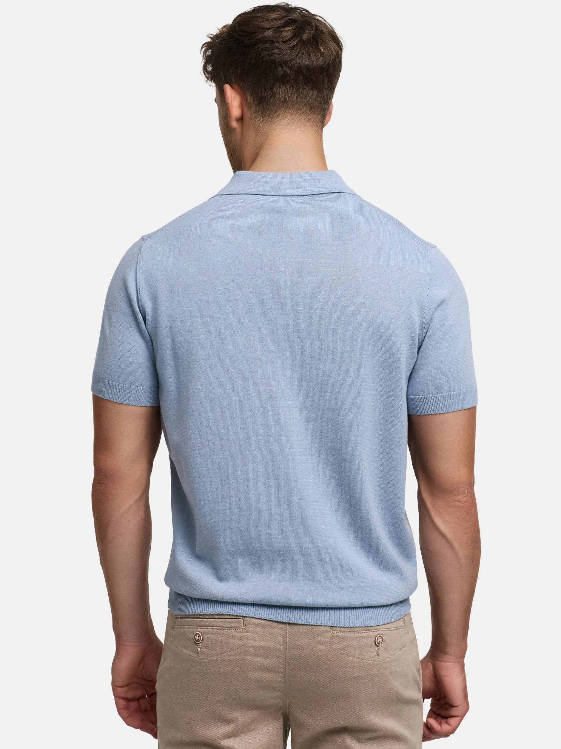 Jeff Herren Poloshirt - JFEliseo in hellblau