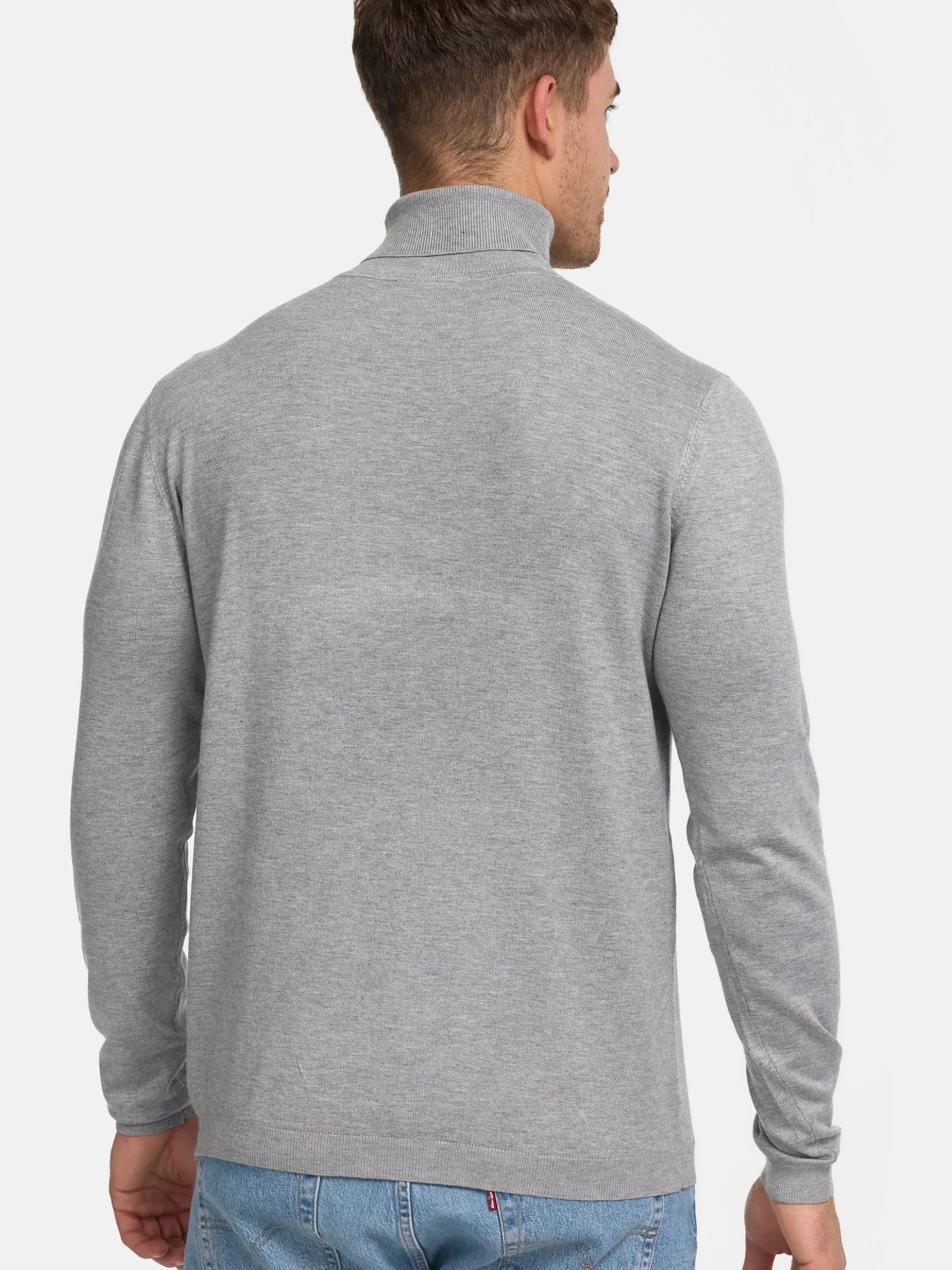 Jeff Herren Strickpullover - Malcolm in hellgrau