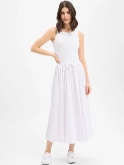 JOOP! Damen Maxikleid - Tildy in weiß - Ärmel: ohne Arm