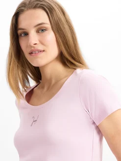 JOOP! Damen T-Shirt - Tobie in altrosa - Ärmel: kurzarm