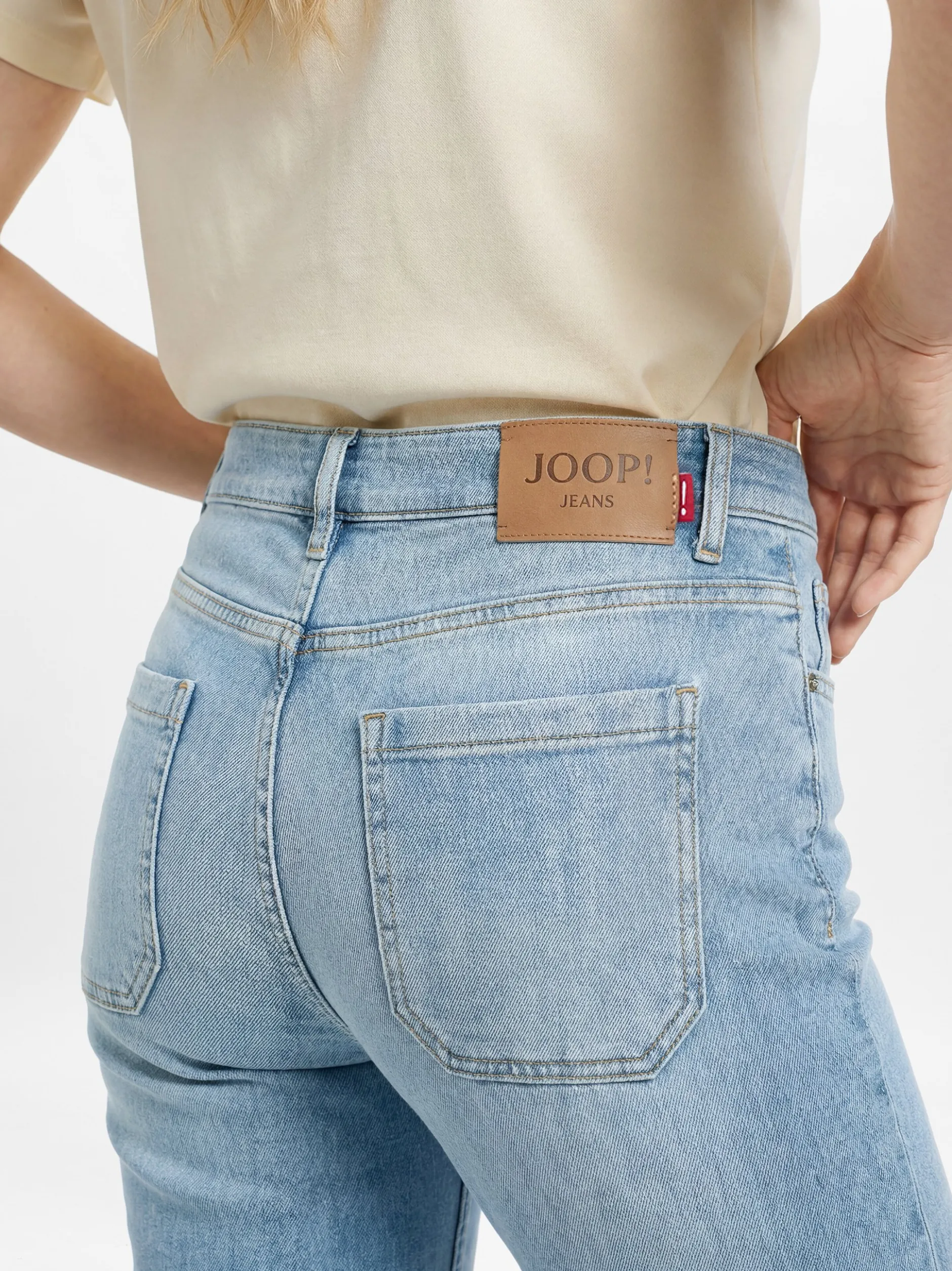 Joop Jeans Damen Bootcut Jeans - Ella-Oh in light stone