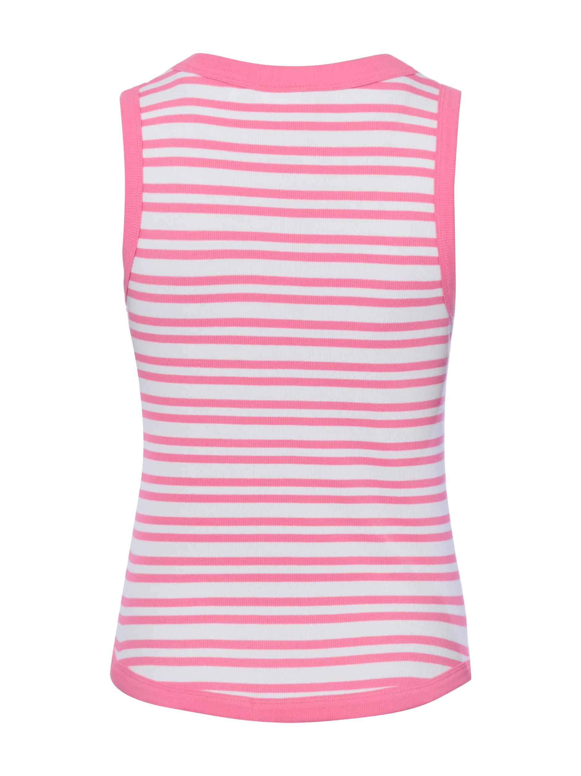 Joop Jeans Damen Tanktop - Tiani in rosa weiß