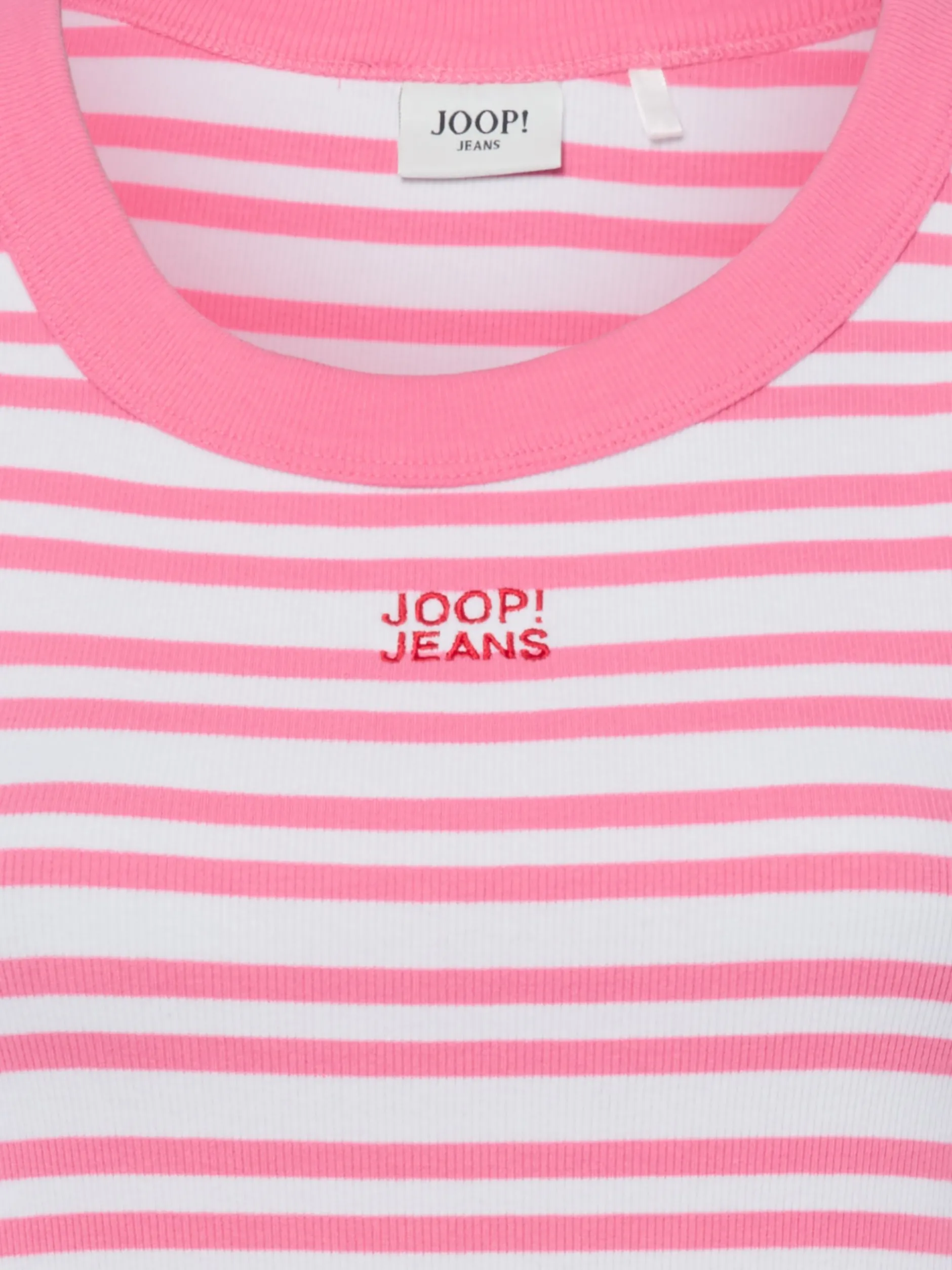 Joop Jeans Damen Tanktop - Tiani in rosa weiß