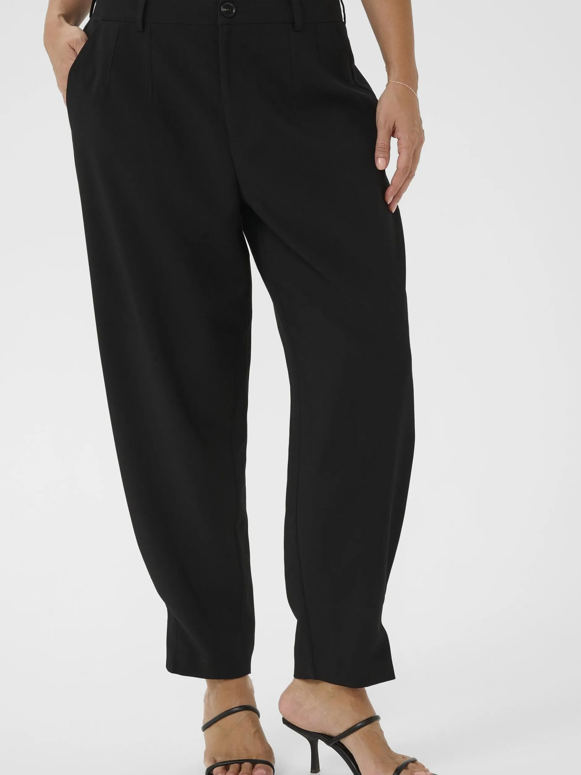 Kaffe Curve Damen Hose KChelia in schwarz