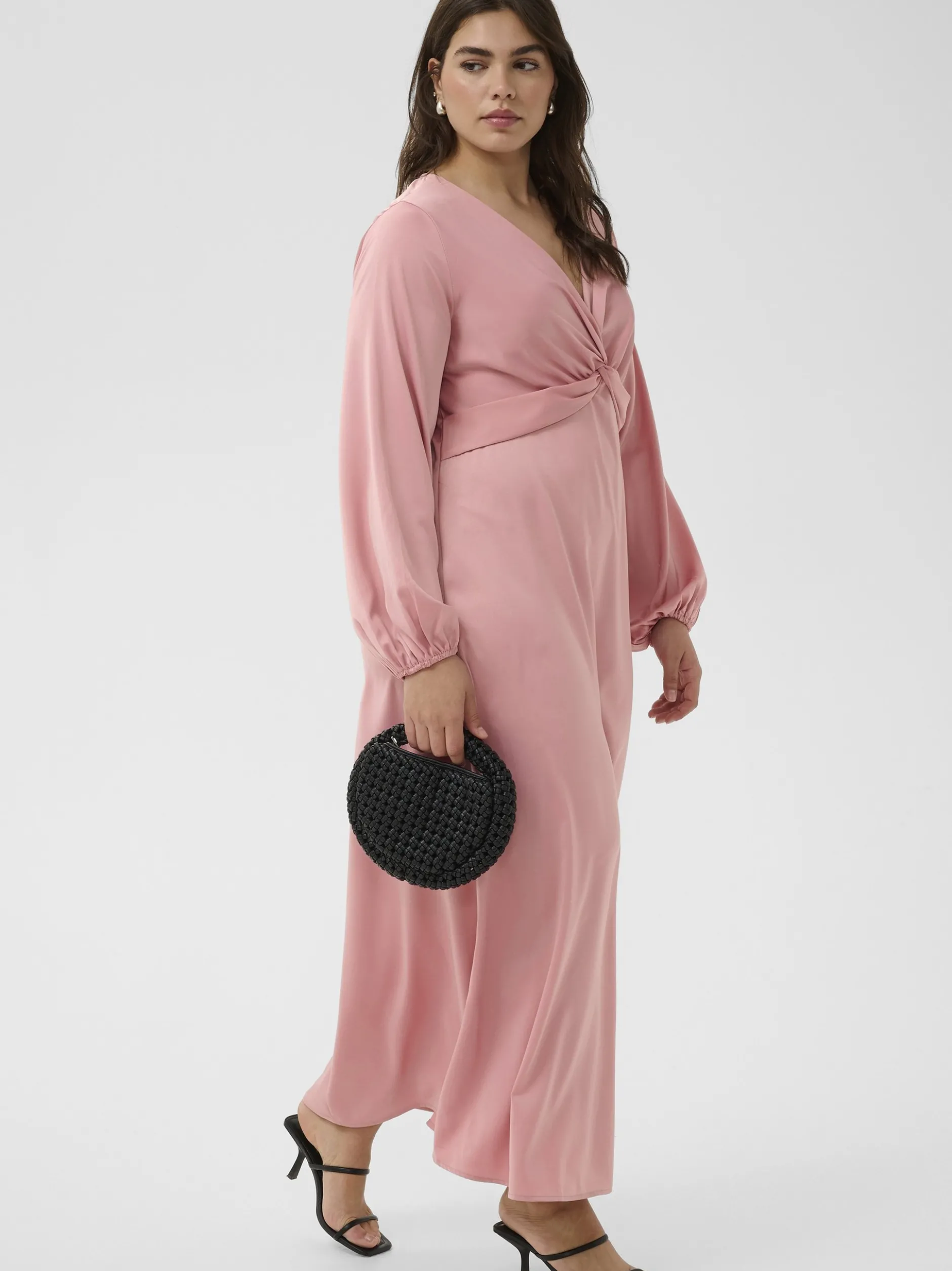 Kaffe Curve Damen Kleid KCjamie in altrosa