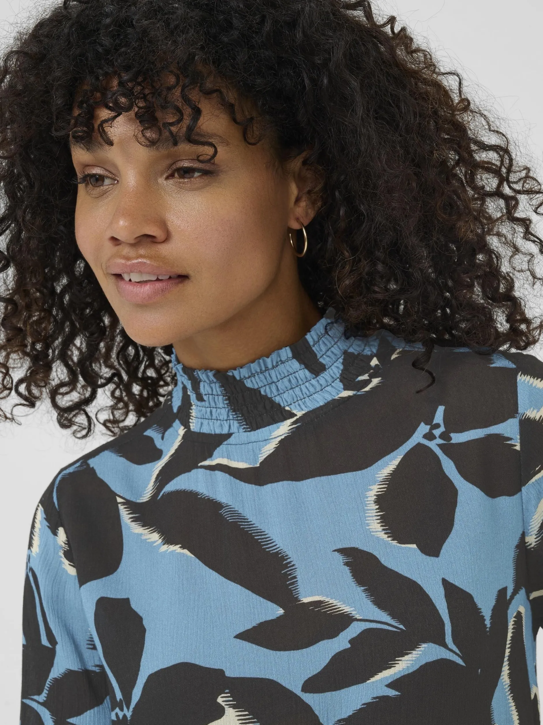 Kaffe Damen Bluse KAamber in blau