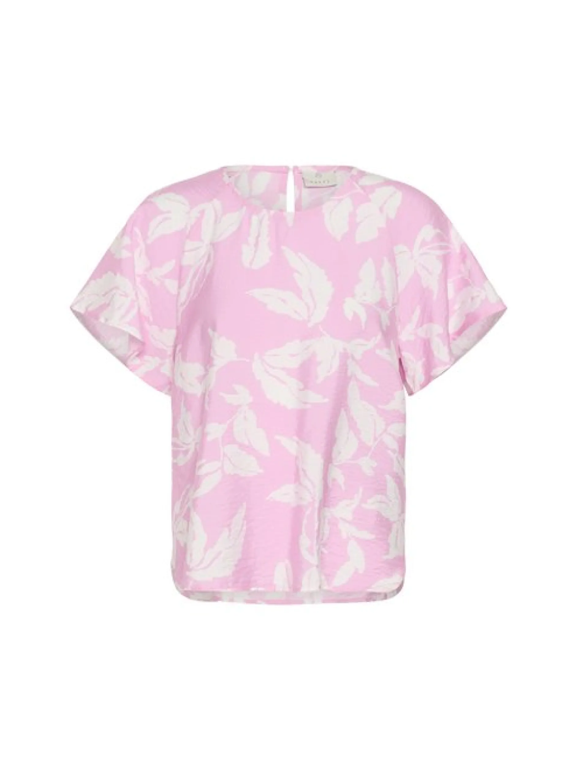 Kaffe Damen Bluse KAmarlo in pink weiß