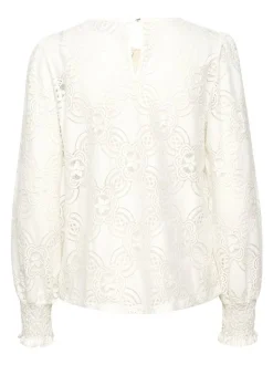 Kaffe Damen Bluse KAraula in weiß