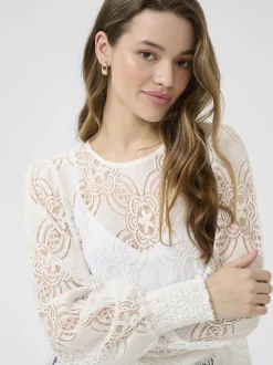 Kaffe Damen Bluse KAraula in weiß