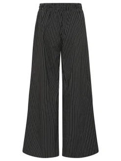 Kaffe Damen Casual Hose KAeliana Elastische Taille in schwarz