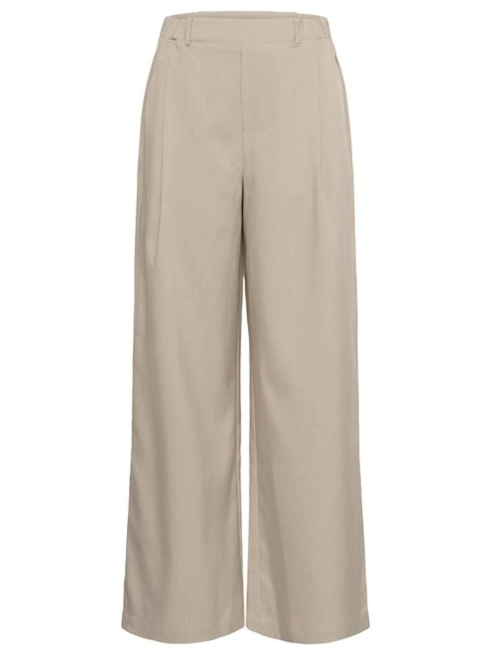 Kaffe Damen Casual Hose KAkaren Elastische Taille in beige
