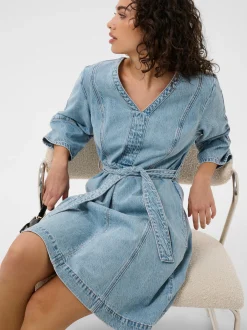 Kaffe Damen Denimkleid KAjordi in blau