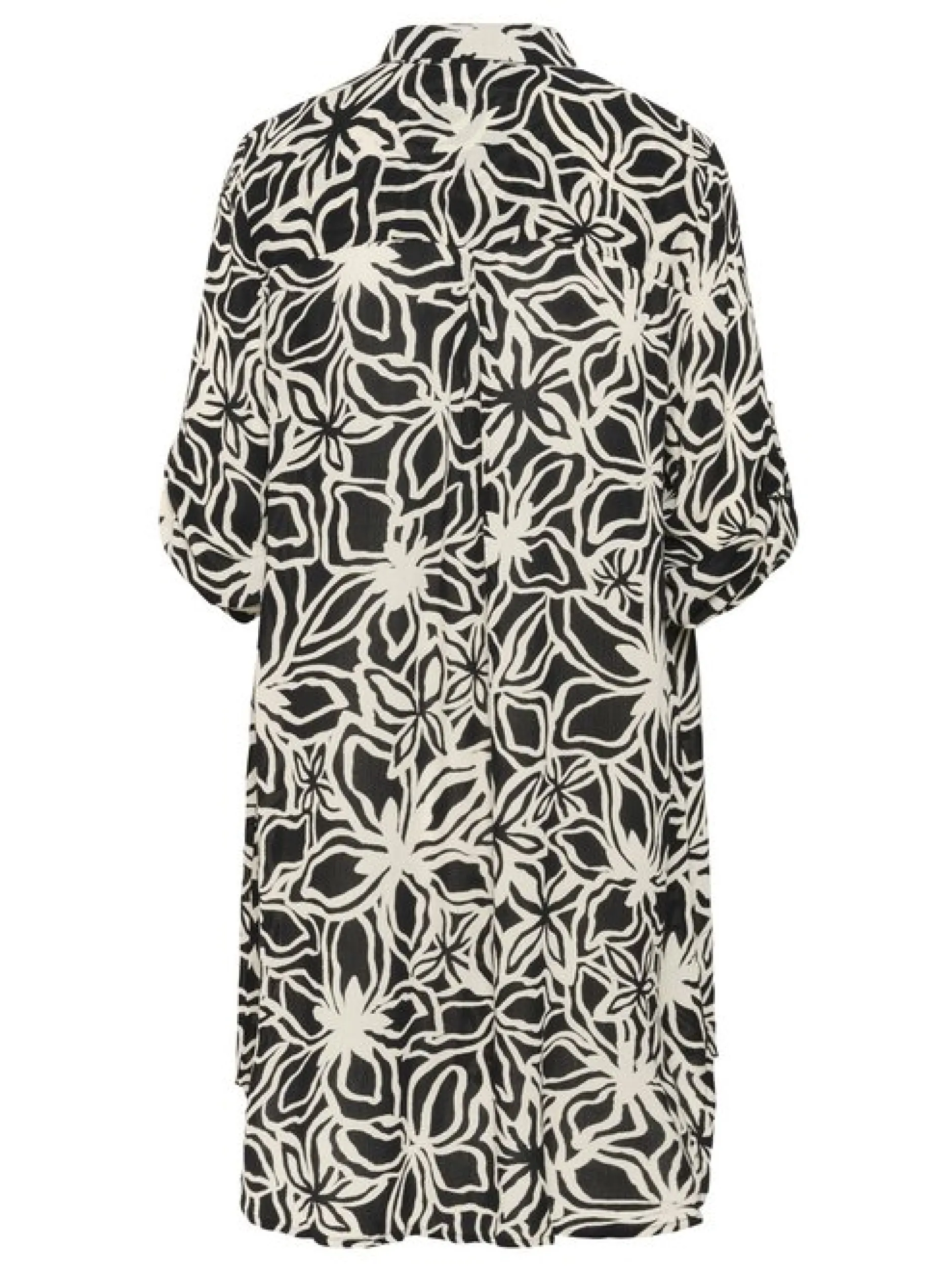 Kaffe Damen Hemdblusenkleid KAhildur in schwarz