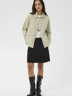 Kaffe Damen Hemdjacke KAcica in beige