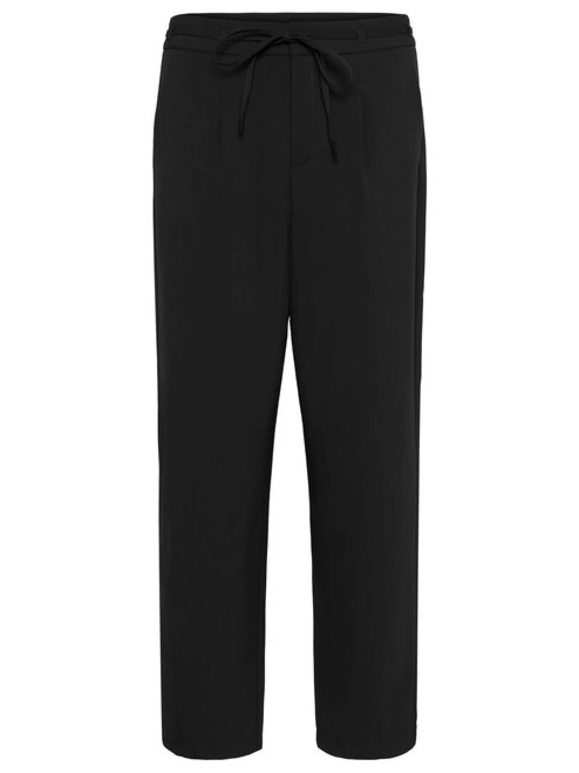 Kaffe Damen Hose KAmerle Hohe Taille in schwarz