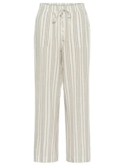 Kaffe Damen Hose KAmilia Hohe Taille in weiß