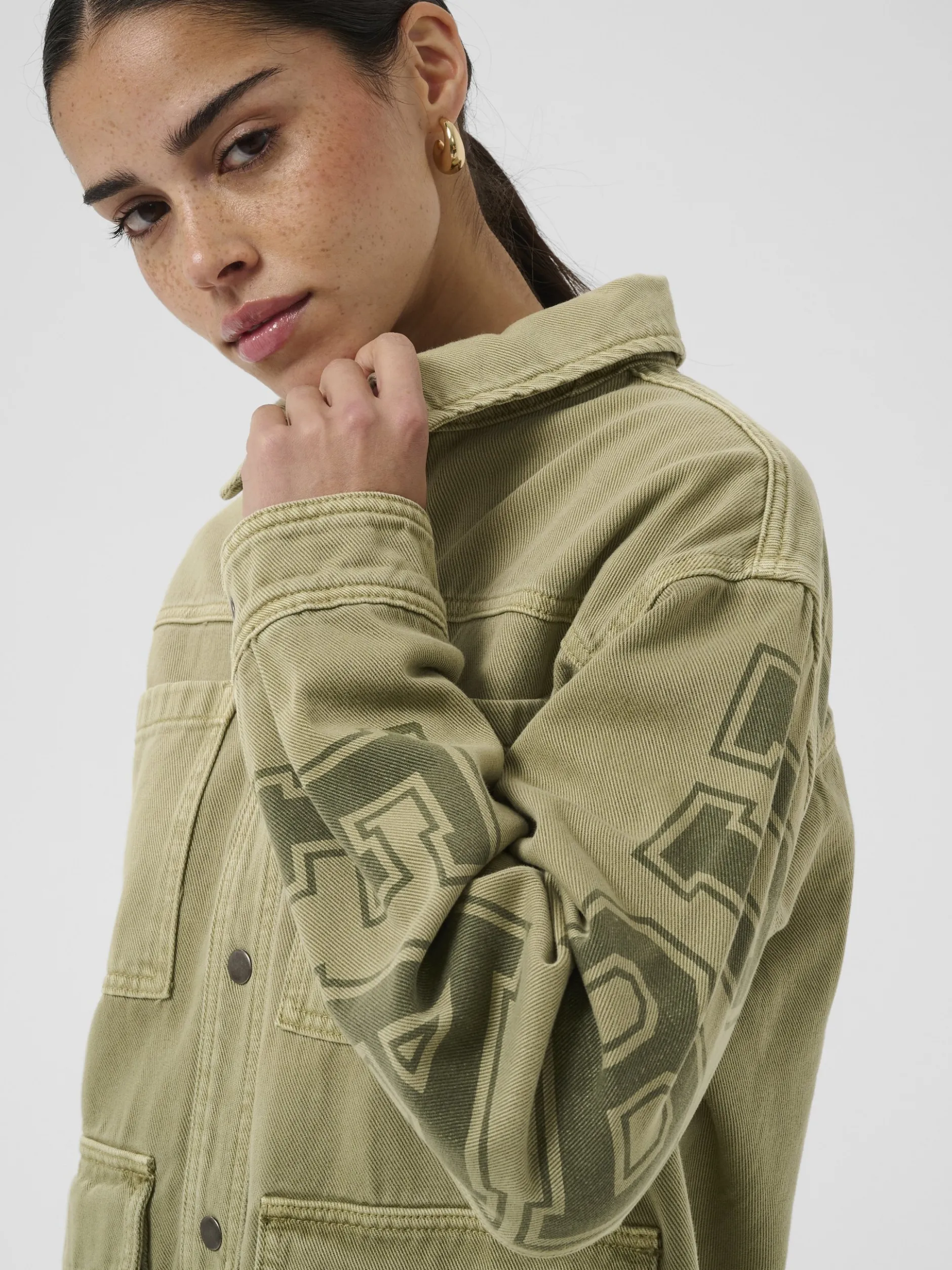 Kaffe Damen Jacke KAmimi in oliv