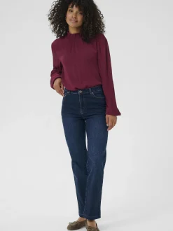 Kaffe Damen Jeans KAmaris in blau
