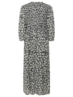 Kaffe Damen Kleid BPviolet Elastische Taille in grau