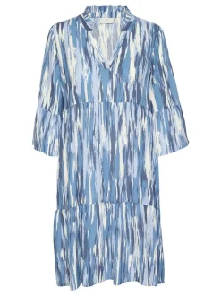 Kaffe Damen Kleid KAarina in blau