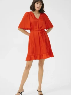 Kaffe Damen Kleid KAdevi in orange