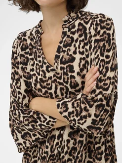 Kaffe Damen Kleid KAellen in sand