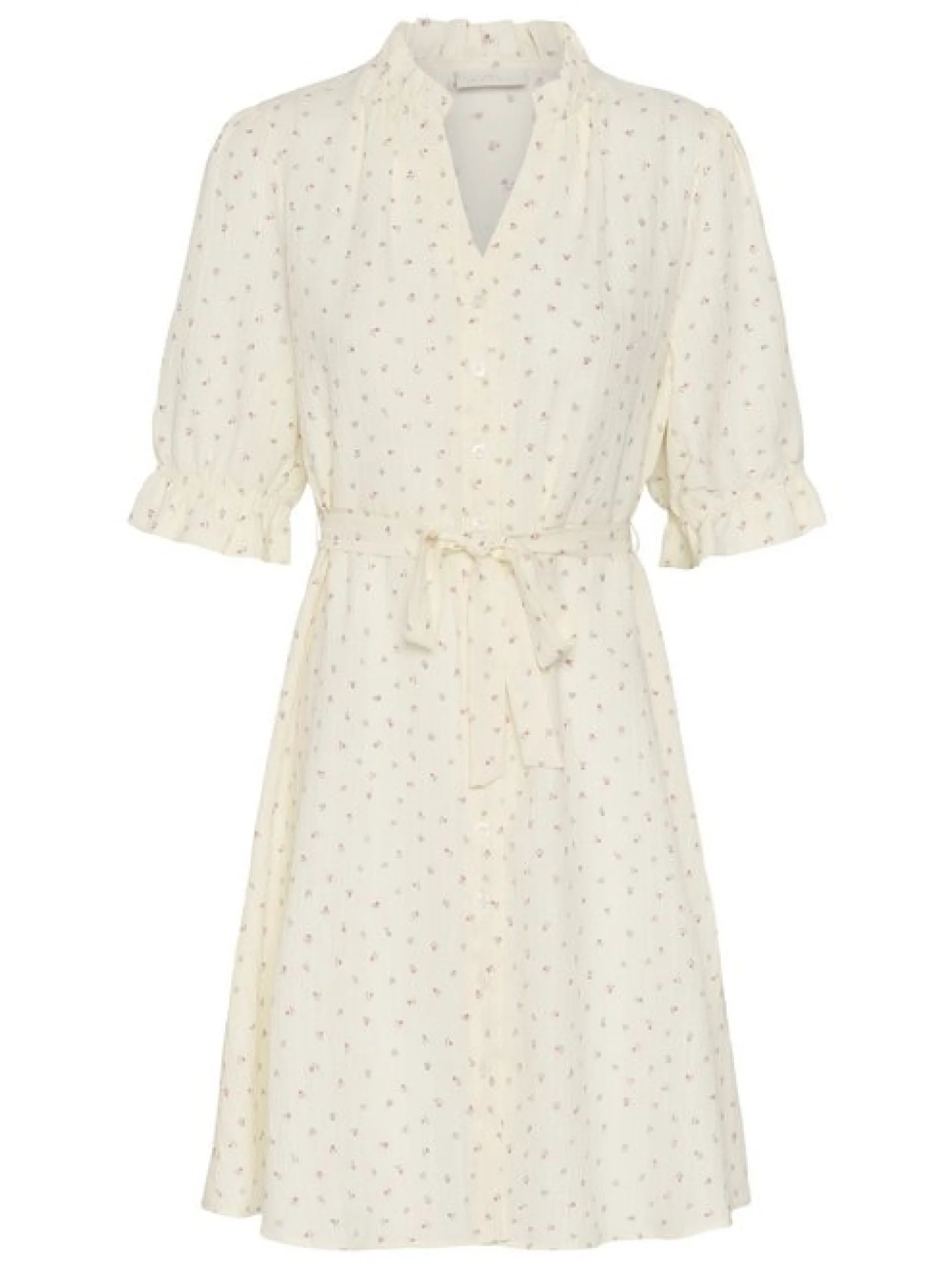 Kaffe Damen Kleid KAgitta in vanille