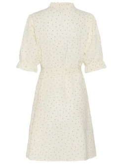 Kaffe Damen Kleid KAgitta in vanille