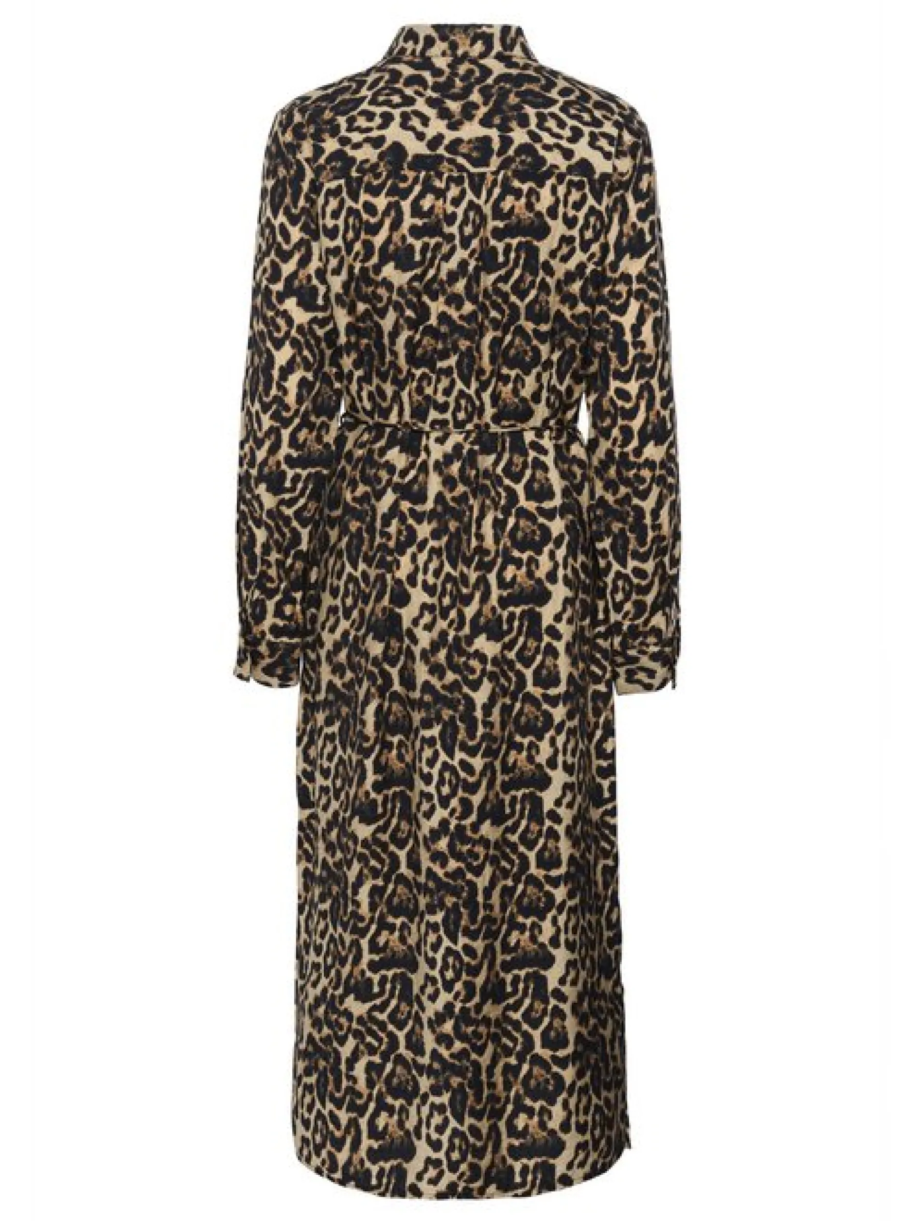 Kaffe Damen Kleid KAhannah in beige schwarz