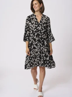 Kaffe Damen Kleid KAhera in schwarz