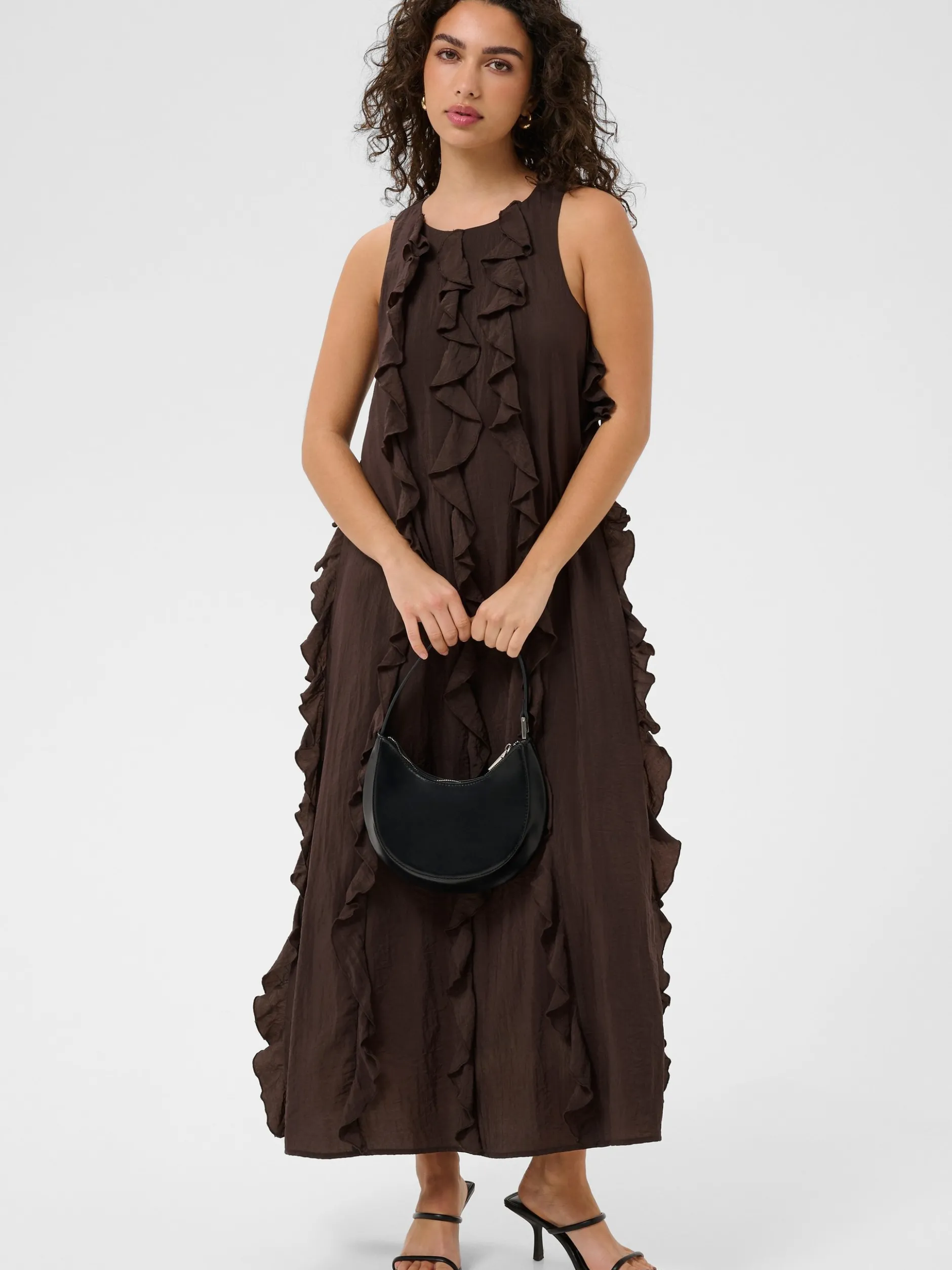 Kaffe Damen Kleid KAines in braun