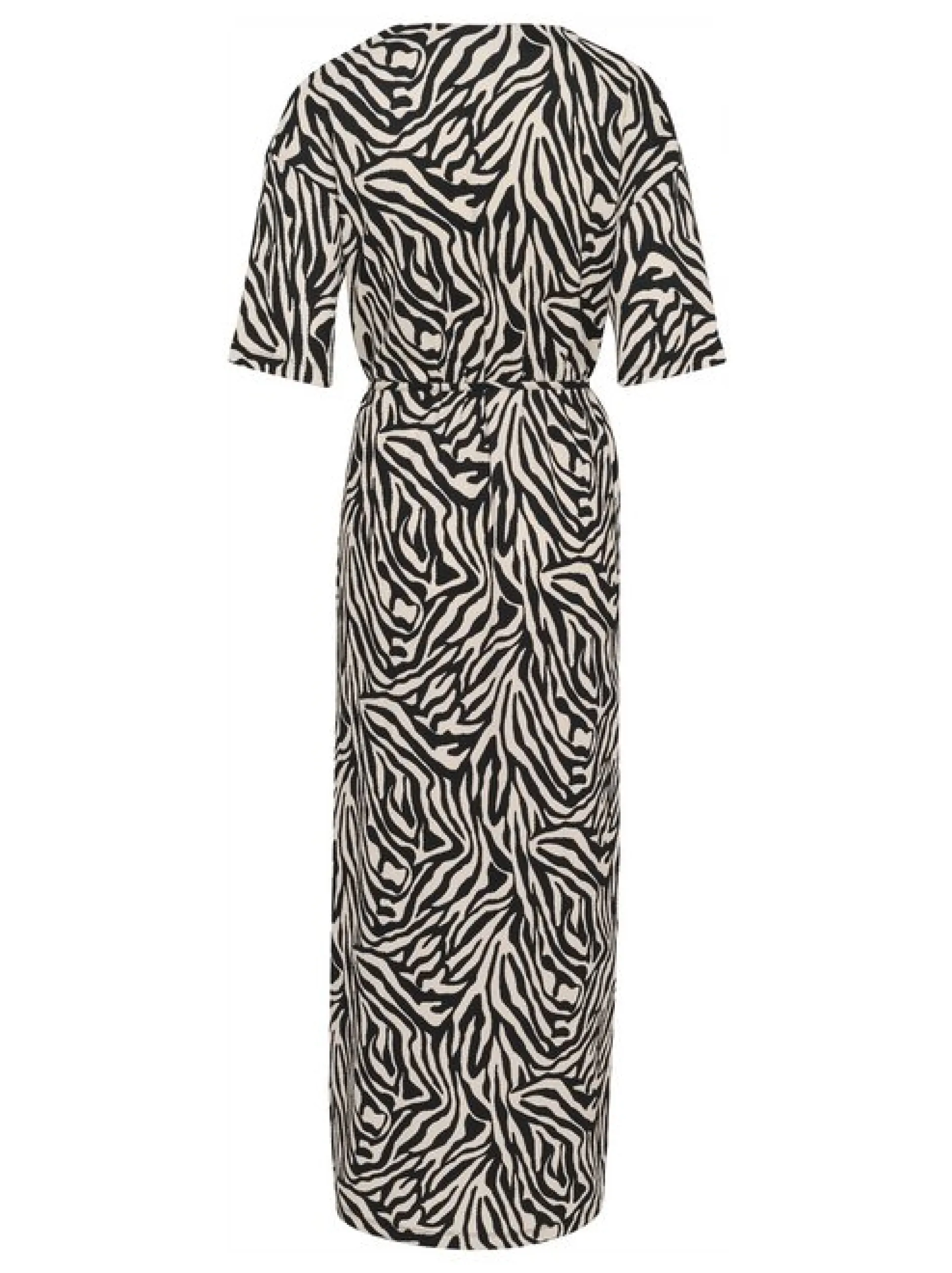 Kaffe Damen Kleid KAivanna in schwarz ecru