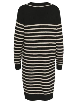Kaffe Damen Kleid KAjuno in schwarz mehrfarbig