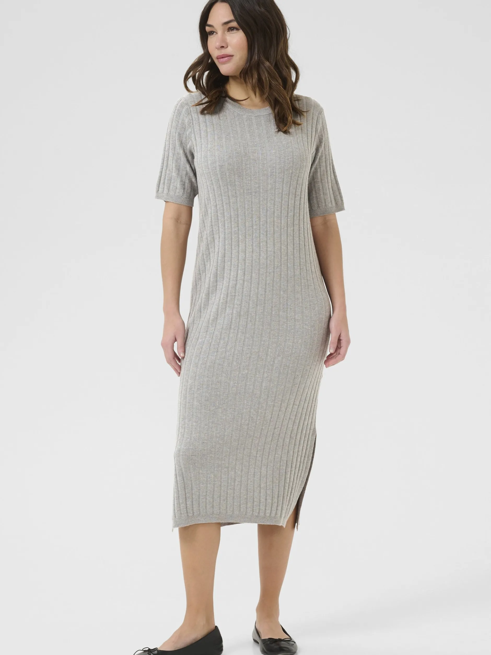 Kaffe Damen Kleid Kalizza in grau