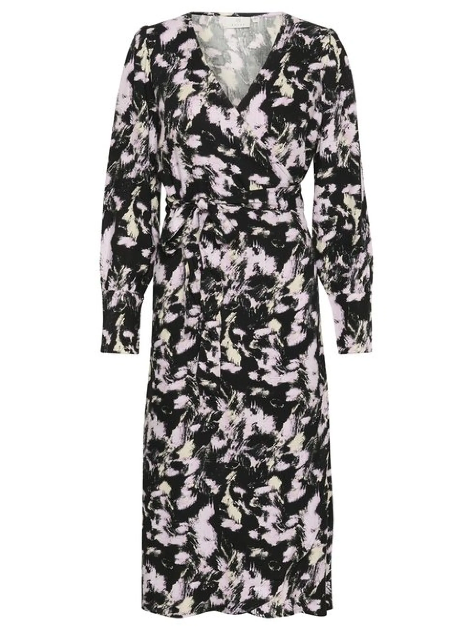 Kaffe Damen Kleid KAlura in schwarz mehrfarbig