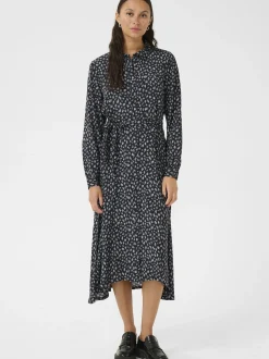 Kaffe Damen Kleid KAoline in blau