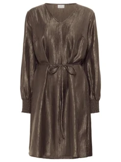Kaffe Damen Kleid KArizz in braun