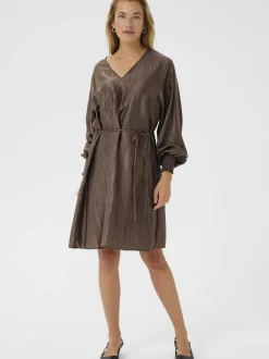 Kaffe Damen Kleid KArizz in braun