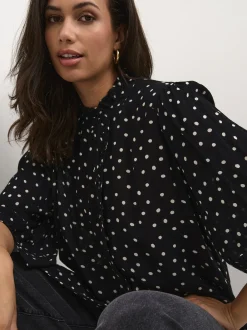Kaffe Damen Kleid KAvinni in schwarz