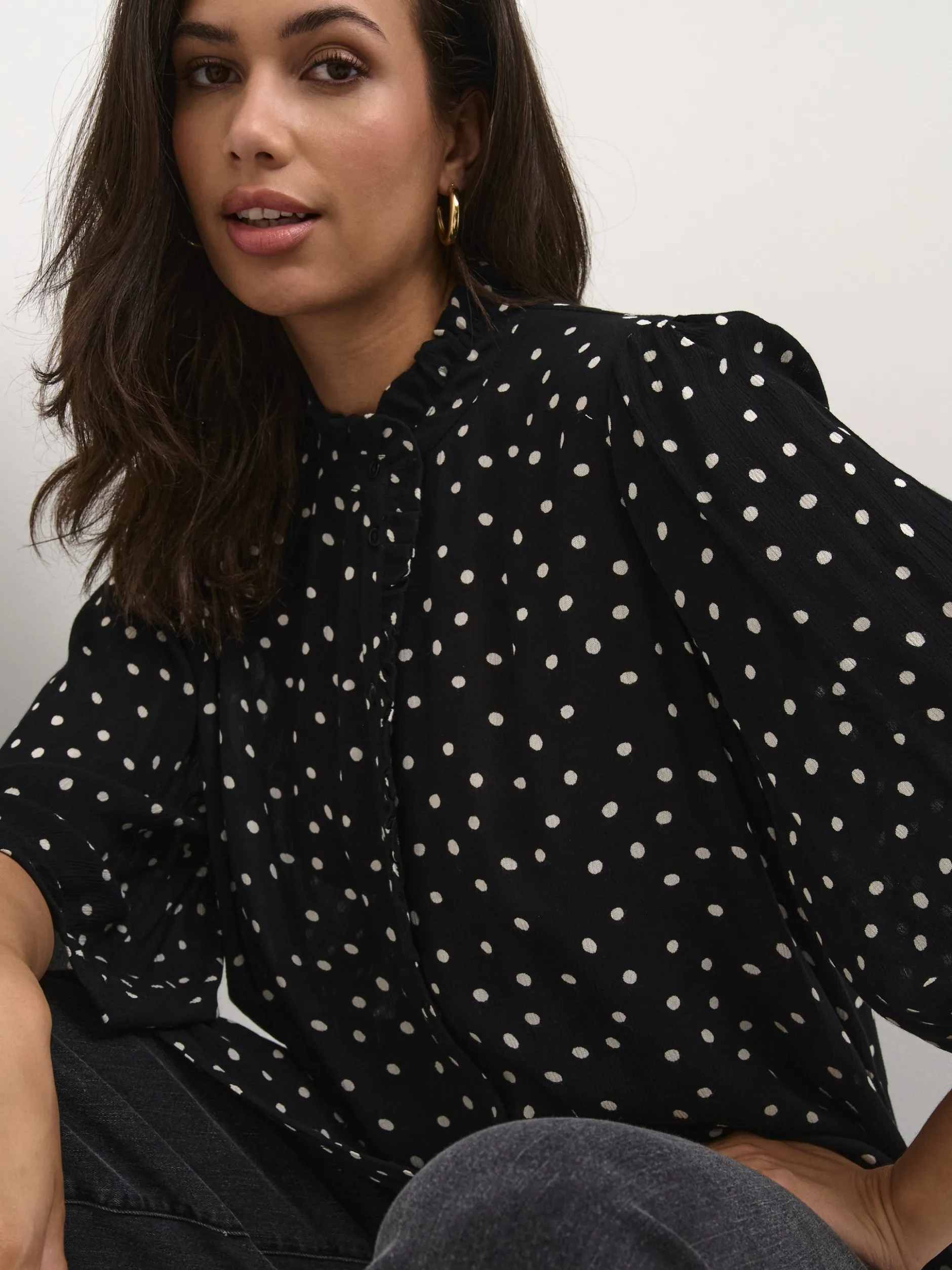 Kaffe Damen Kleid KAvinni in schwarz