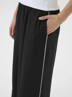 Kaffe Damen Leggings KAtessa Elastische Taille in schwarz