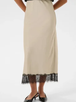 Kaffe Damen Rock KAhilll in beige