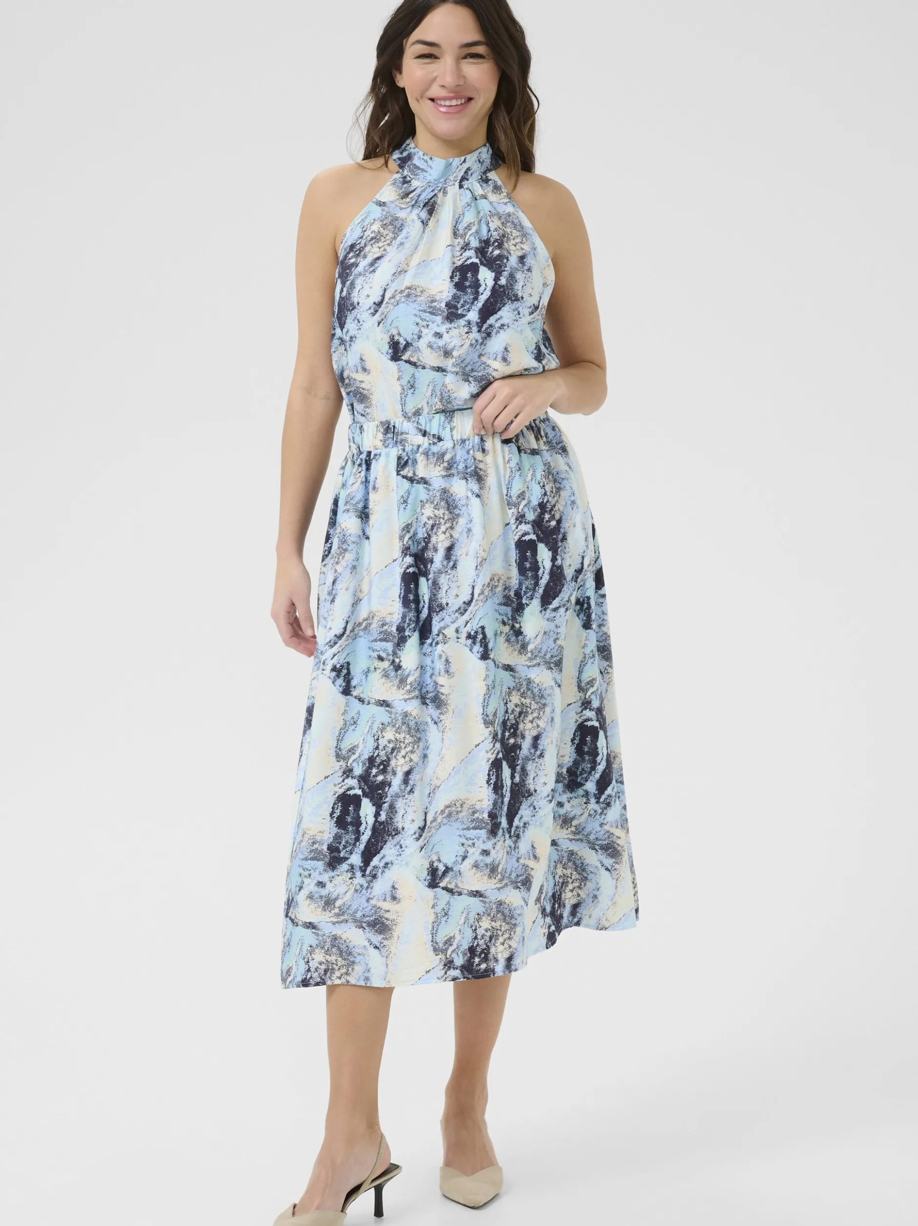 Kaffe Damen Rock KAjasmin in blau
