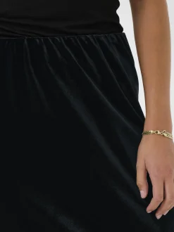 Kaffe Damen Rock KAkelly Elastische Taille in schwarz
