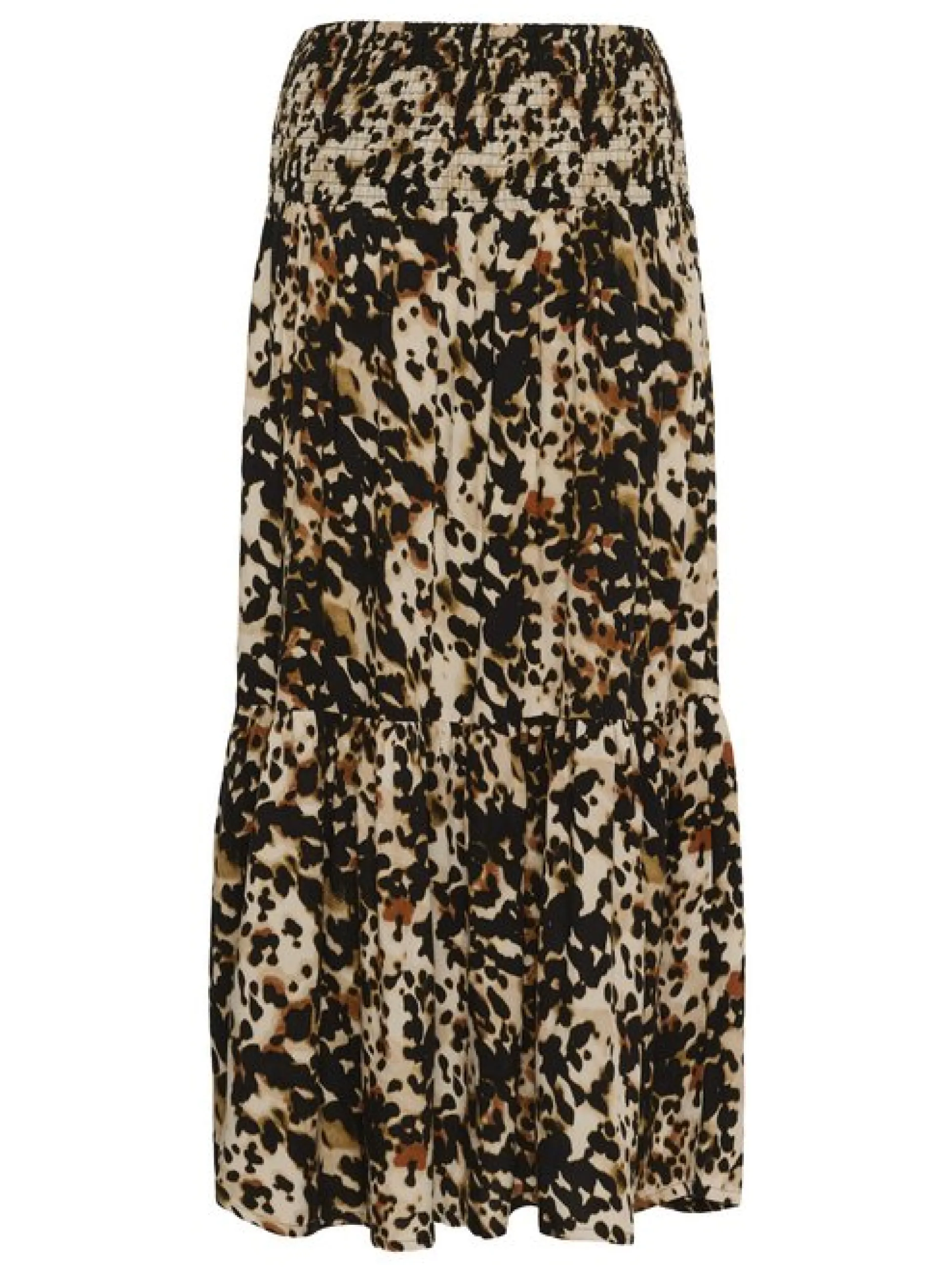 Kaffe Damen Rock KAmaxi Elastische Taille in mehrfarbig