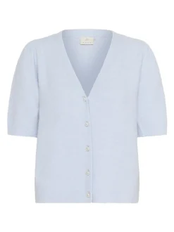 Kaffe Damen Strickjacke KAmarina in hellblau