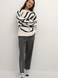 Kaffe Damen Strickpullover KAbirthe in sand